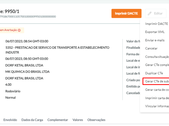 CTe de substituição: saiba como emitir