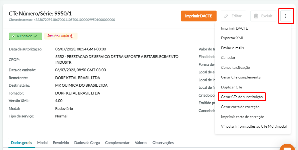 CTe de substituição: saiba como emitir